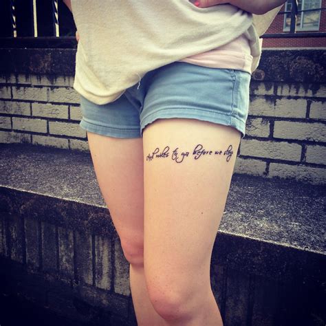 10 Unique Thigh Writing Tattoos to Inspire Your Next Ink